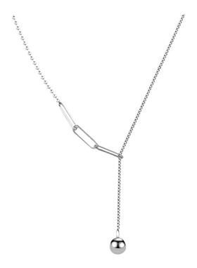 S925纯银项链女高级感流苏毛衣链