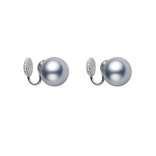 DELTA蓝玫瑰·珍珠耳钉s925银无耳洞耳夹女简约气质优雅耳环耳饰