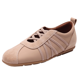 MILLIE'S/妙丽方头玛丽珍鞋女款平底百搭舒适德训鞋2026春季新款