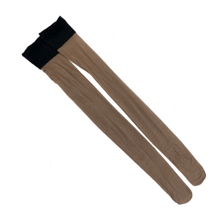 2件包邮30D珠光油亮复古高筒袜黑边加宽油光性感彩色油光长筒丝袜