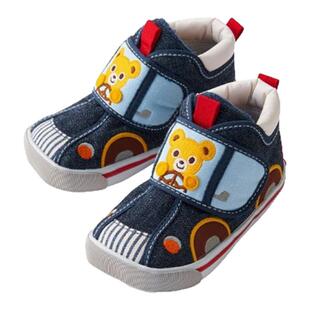 日本直邮MIKIHOUSE熊开车二段学步鞋男女童鞋防滑11-9303-825