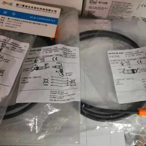 议价假一罚十IFM EVC012 EVC012 EVC017 EVC556感测器线原装200条