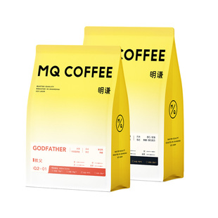 明谦教父意式拼配咖啡豆精品美式黑咖啡深烘焙磨粉7日内新鲜烘焙