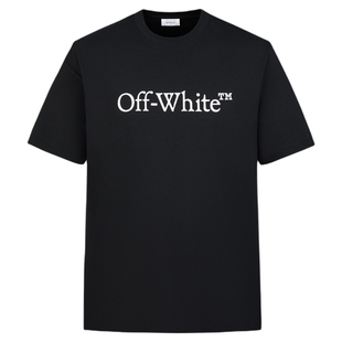 OFF-WHITE™情侣装新款多色短袖T恤基础休闲款logo装饰圆领半袖