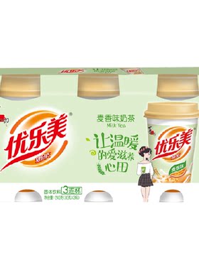 优乐美麦香味椰果奶茶80g*3杯