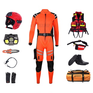 百舟水域救援装备套装头盔手套鞋靴子绳包割绳刀头灯消防抢险装备