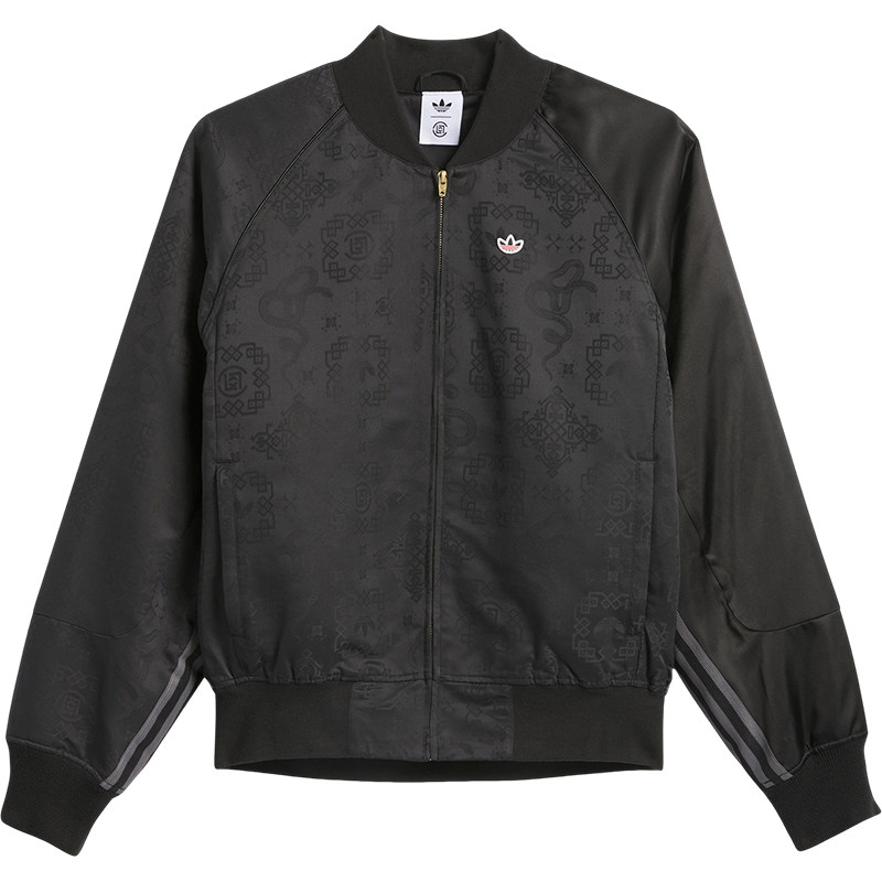 Adidas/阿迪达斯官方正品三叶草男士印花保暖运动棉服外套JD3543
