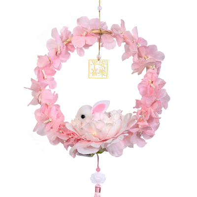 元旦节灯笼发光兔子灯diy手工制作花灯材料包儿童手提古风莲花灯