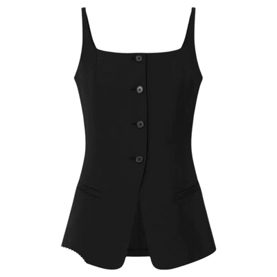 【肯豆同款】MO上衣2025夏新品时装收腰A字摆背心MBE2TOP034