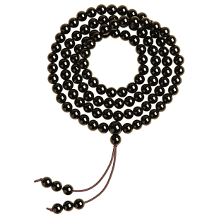 乌金黑曜石手串108颗女款官方旗舰店银曜石天然转运珠佛珠手链男