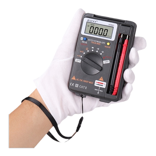 众仪电测万用表数字高精度防烧电工汽修卡片口袋多功能维修电容表