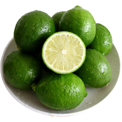福建漳州无籽香水柠檬5斤水果新鲜青柠檬商用绿青柠酸香鲜柠檬果