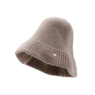 lagur㊣浣熊毛日系唯美~长绒毛线渔夫帽盆帽针织帽秋冬新款帽子女