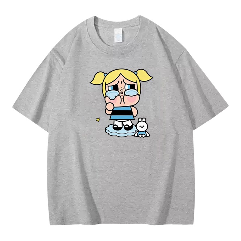 飞天小女警周边纯棉宽松短袖T恤