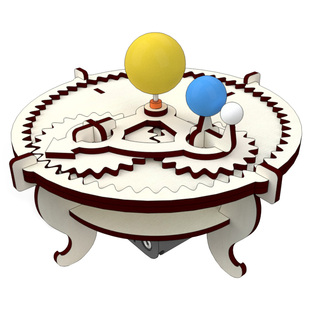 科学实验玩具物理材料小发明diy地月日三球仪stem科技手工制作品