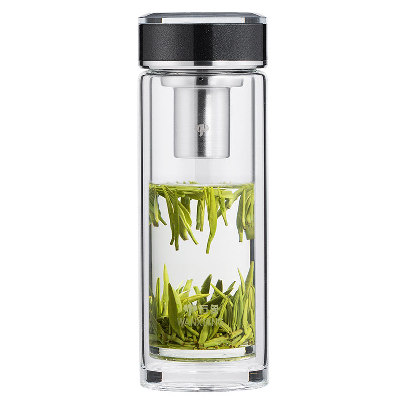 万象高硼硅玻璃办公车载泡茶杯