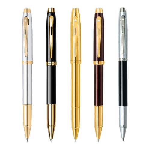 Sheaffer/犀飞利100系列黑珐琅金夹宝珠笔成人练字高颜值生日礼物送高档礼定制礼物刻字定制金属签字笔送礼