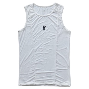 D.M男背心薄透气网眼冰丝吊带夏季纯色骑行打底紧身微透性感狗头