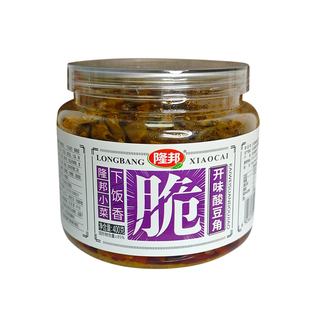 隆邦开味酸豆角下饭菜下酒菜酸辣腌制豇豆红油开味咸菜拌面拌饭菜