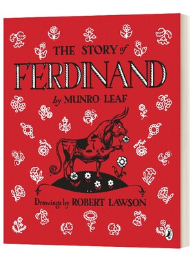 爱花的牛 英文原版 The Story of Ferdinand 公牛历险记 动物绘本 反战和平主义 儿童图画书 曼罗里夫 英文版 进口英语原版书籍