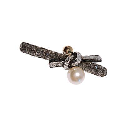 韩国珍珠发夹女带钻时尚潮流百搭