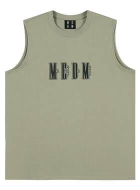 MEDM24SS厚板胶印花背心