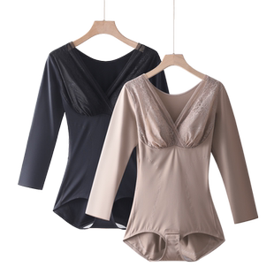 塑身连体衣产后塑形美体收腹收小肚子束腰无痕提臀加绒体雕瘦身衣