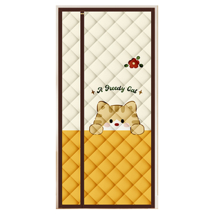 2025新款冬季家用保暖棉门帘挡风防寒隔断帘玄关卧室防风保温帘子