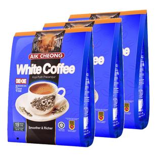 马来西亚原装进口益昌二合一无蔗糖白咖啡粉*3袋组合装
