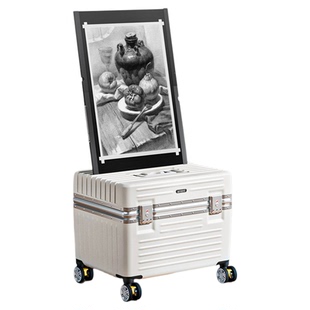 画尽繁华美术生艺考专用画箱多功能画车户外写生车画板画架联考校考神器小推车拉杆箱收纳箱行李箱带密码锁