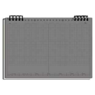 横版分区活页本B5上翻笔记本子大学生网格思维导图拍纸本初中高中生专用错题本考研记事本不硌手可拆卸线圈本