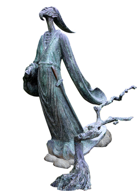 人物玻璃钢仿铜精雕宴玻璃钢仿铜