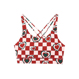 HARDSHIP|红绿格 CrossFit运动训练可拆卸胸垫美背透气吸汗背心