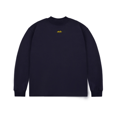 Makemore半高领磨毛纯色打底T恤