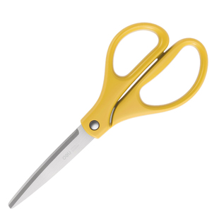 得力剪刀学生手工剪纸刀办公用品不锈钢圆头人机造型美工无尖家用厨房裁缝多功能剪子锋利新款大号中号工业用