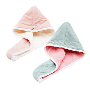 双层加厚干发帽可爱超强吸水速干包头巾浴帽擦头发毛巾2023新款女