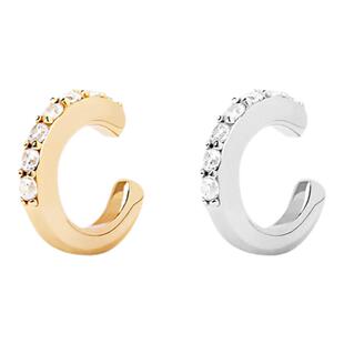 西班牙PD耳夹女无耳洞新款925纯银镀18k金耳饰耳骨夹冷淡高级Alex