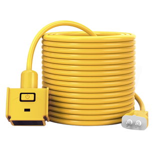 电动车充电延长线插座户外防水插大功率插排电源接线板带线2/50米