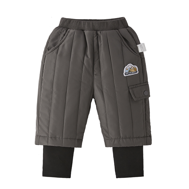 [抗菌远红外]男童休闲裤秋冬宝宝夹棉保暖小童棉裤冬儿童冬款裤子