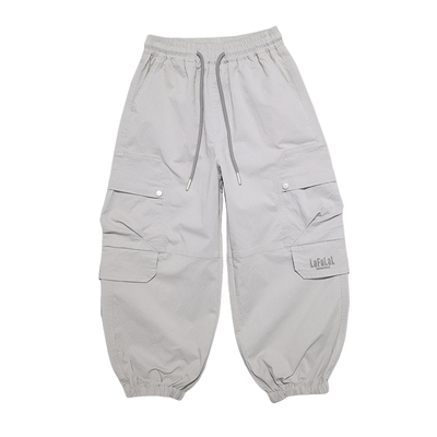 啦芙莱儿童春季工装束脚裤休闲裤