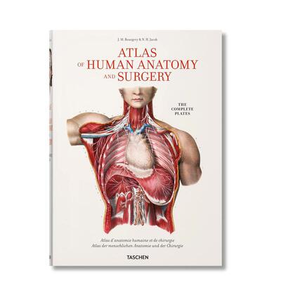 【预售】布尔热里人体解剖和手术图谱英文插画原画设定集进口原版书Jean Marc Bourgery：Atlas of Human Anatomy and Surgery精