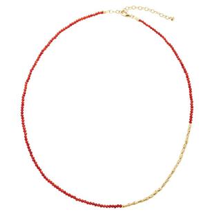 Monica Vinader莫妮卡项链红玛瑙串珠项链叠戴新年本命年红细珠