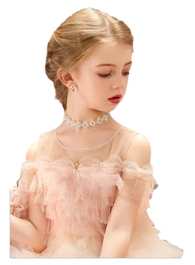 儿童珍珠项链公主礼服演