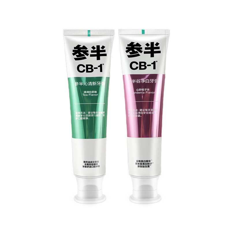 参半牙膏180G谷净白沁清新