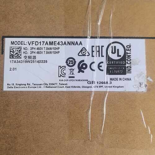 台达变频器VFD17AME43ANNAA—议价