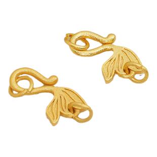 铜镀沙金保色鲤鱼龙王葫芦如意凤凰扣连接扣S扣扣收尾链接配件