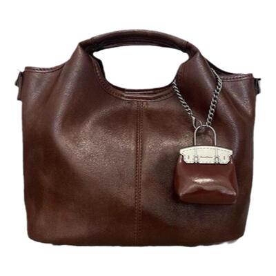 RANEDONA水桶包两根肩带真皮牛皮