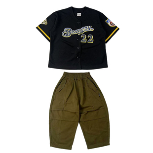 迪克家hiphop街舞儿童潮服炸街酷帅美式嘻哈风棒球服街舞女孩套装