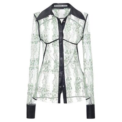 小众设计蕾丝拼接撞色开衩半裙