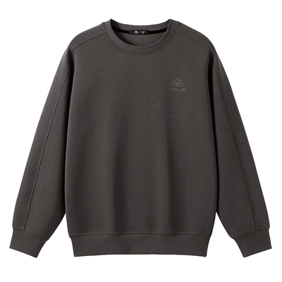 骆驼休闲圆领卫衣宽松百搭